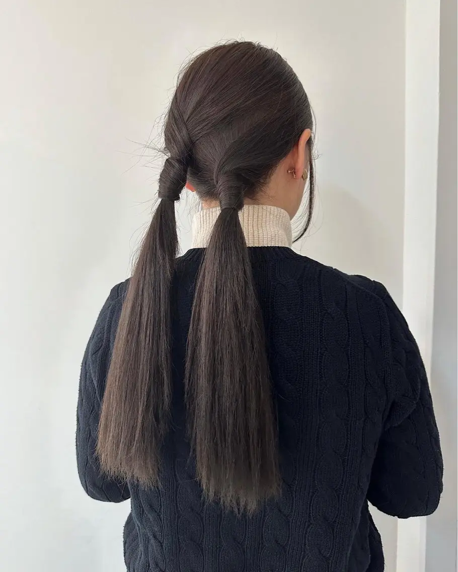 セミロング カラー 竹中 彩音のヘアスタイル