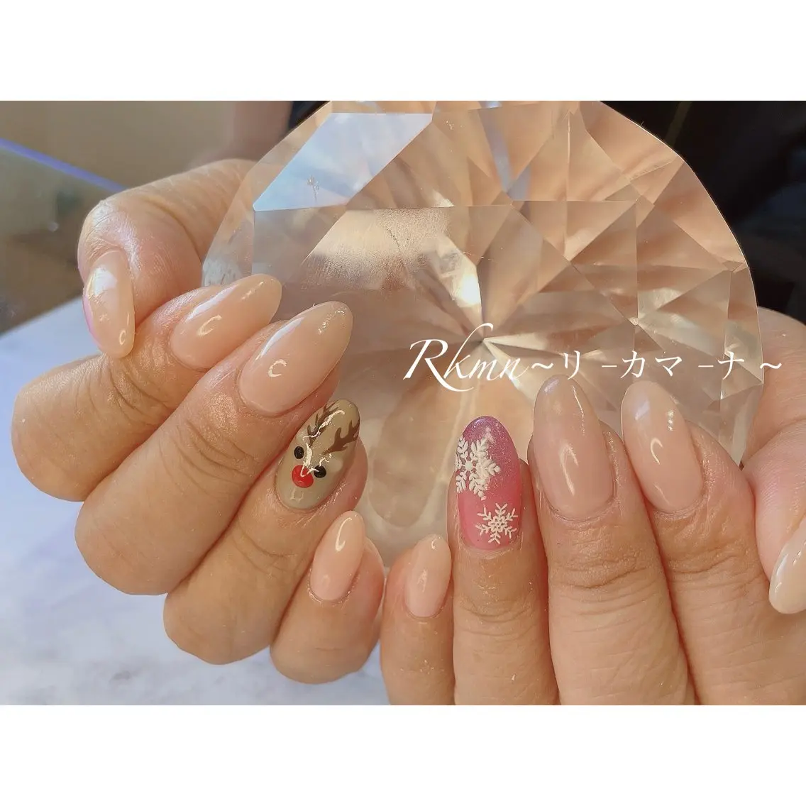 ネイル アートネイル ピンク ピンクベージュ 春ネイル ハンドネイル フットネイル ハンドケア Rkmn ~リ-カマ-ナ~のネイルデザイン