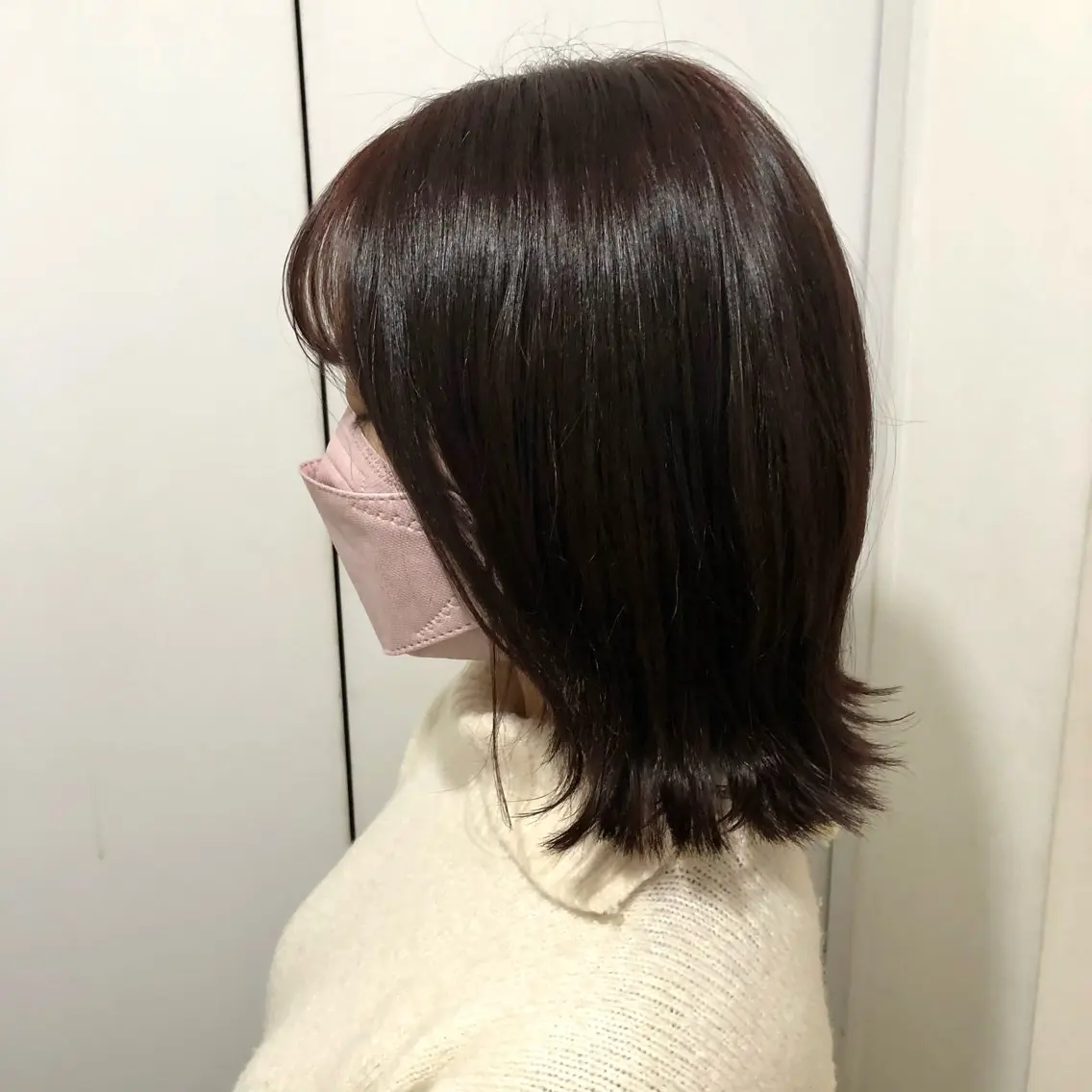 ミディアム カット 高津 千慧のヘアスタイル