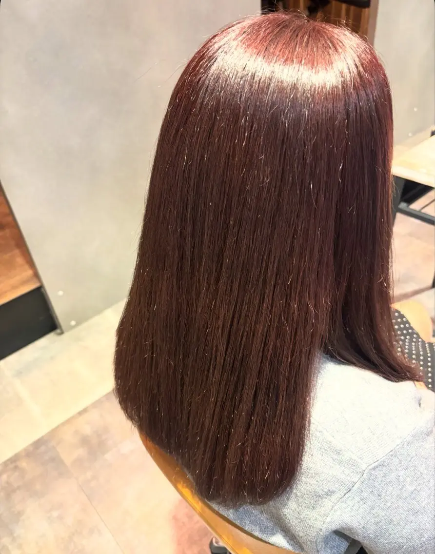 カラー 透明感カラー ピンクカラー Nakamura Ruruのヘアスタイル