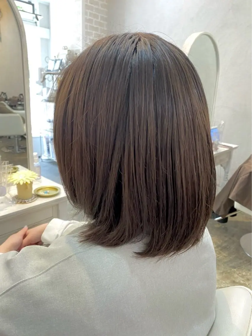 ミディアム カラー 山﨑彩乃 🫧 髪質改善✨️のヘアスタイル