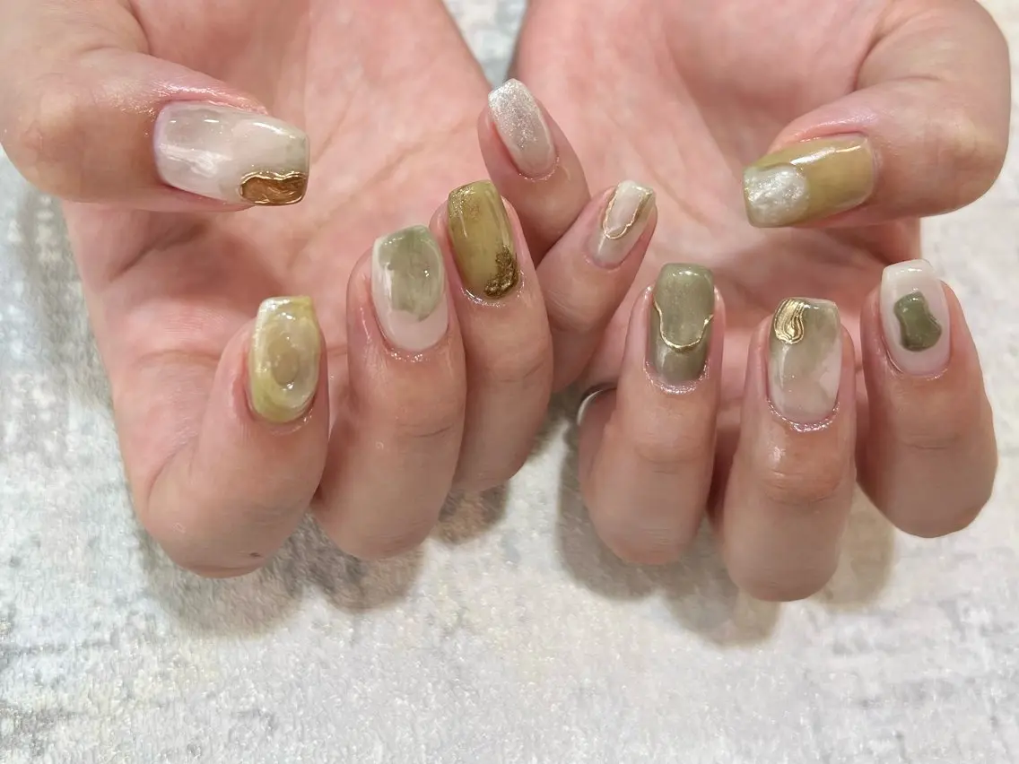 ネイル アートネイル KAMIO CION Nail  朝倉のネイルデザイン