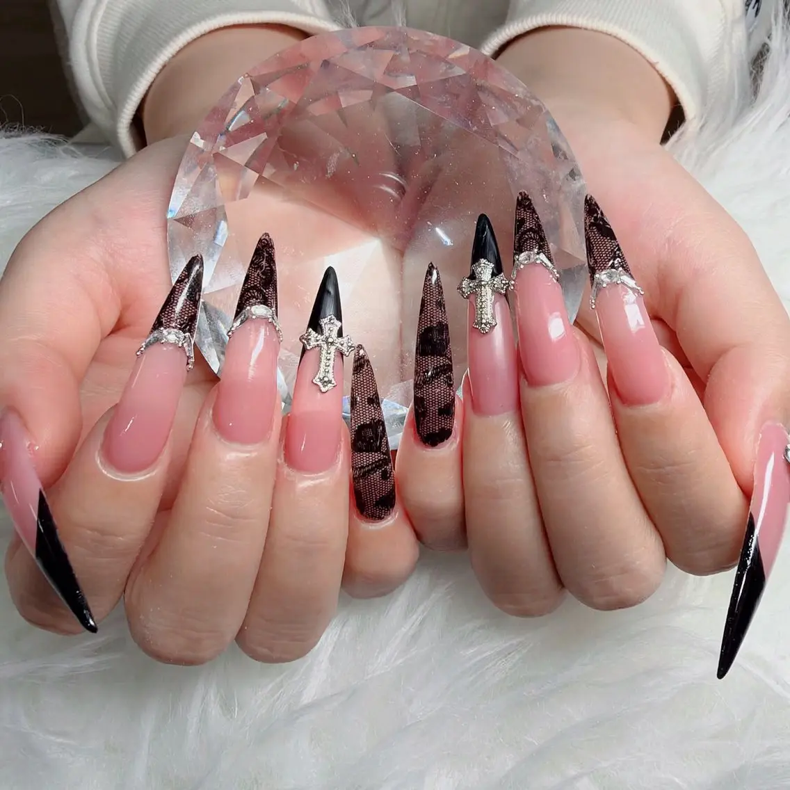 ネイル フットネイル フレンチネイル グラデーション 韓国ネイル ロングネイル ハンドネイル Hani Nail Salonのネイルデザイン