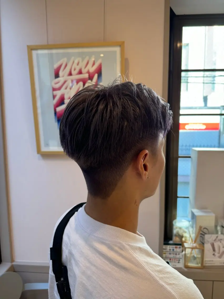 ショート カラー パープルカラー シルバー AYATO 'のヘアスタイル