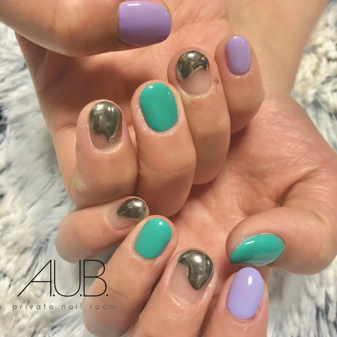 ネイル ショートネイル ハンドネイル A.U.B. satoのネイルデザイン