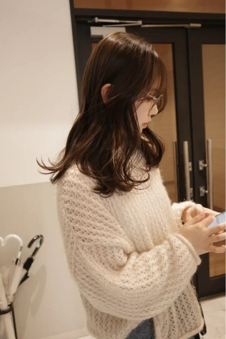 ミディアム カラー カット ヘアカラー トリートメント ボブ/マンツーマン ミヒラケイタのヘアスタイル