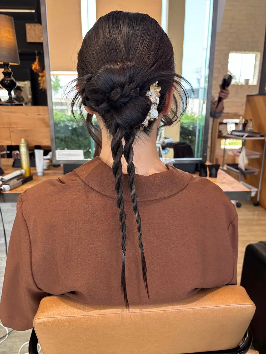 ヘアアレンジ タケモト マユナのヘアスタイル