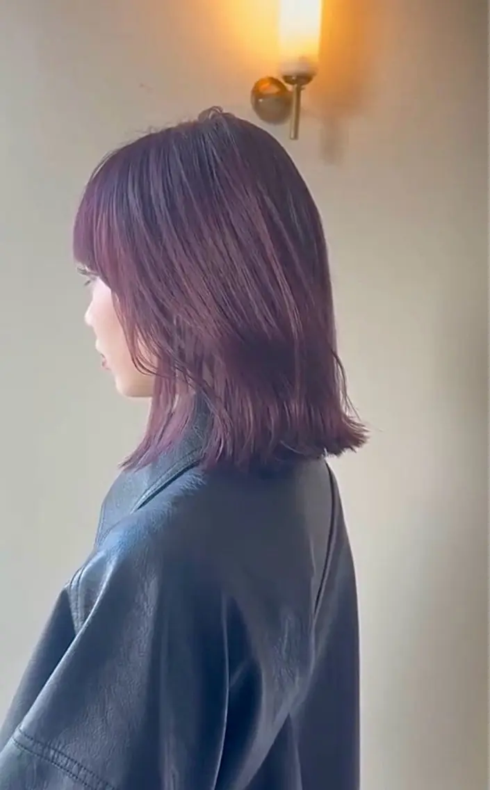 カラー ラベンダーカラー 📍ブリーチなし/ 縮毛/ryouseiのヘアスタイル