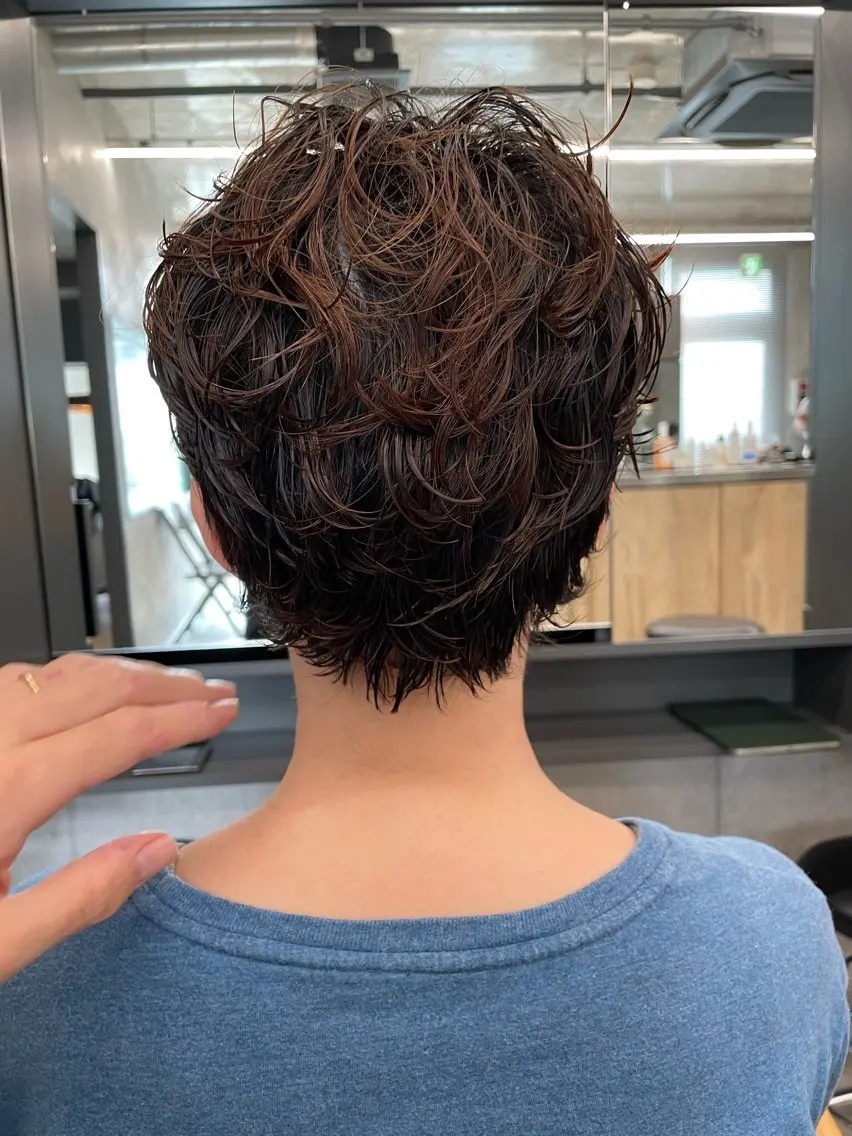 ショート パーマ カット パーマ トリートメント 前田ジュン /ショート/似合わせのヘアスタイル