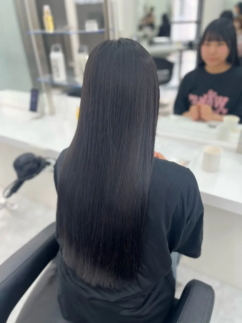 🍒平日限定🍒カット+ケアカラー+Premium髪質改善トリートメント【韓国】【ロングヘア】の写真