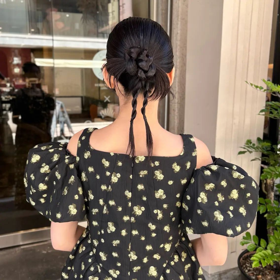 ヘアアレンジ 髪飾り ヘアセット 芦刈 咲来のヘアスタイル