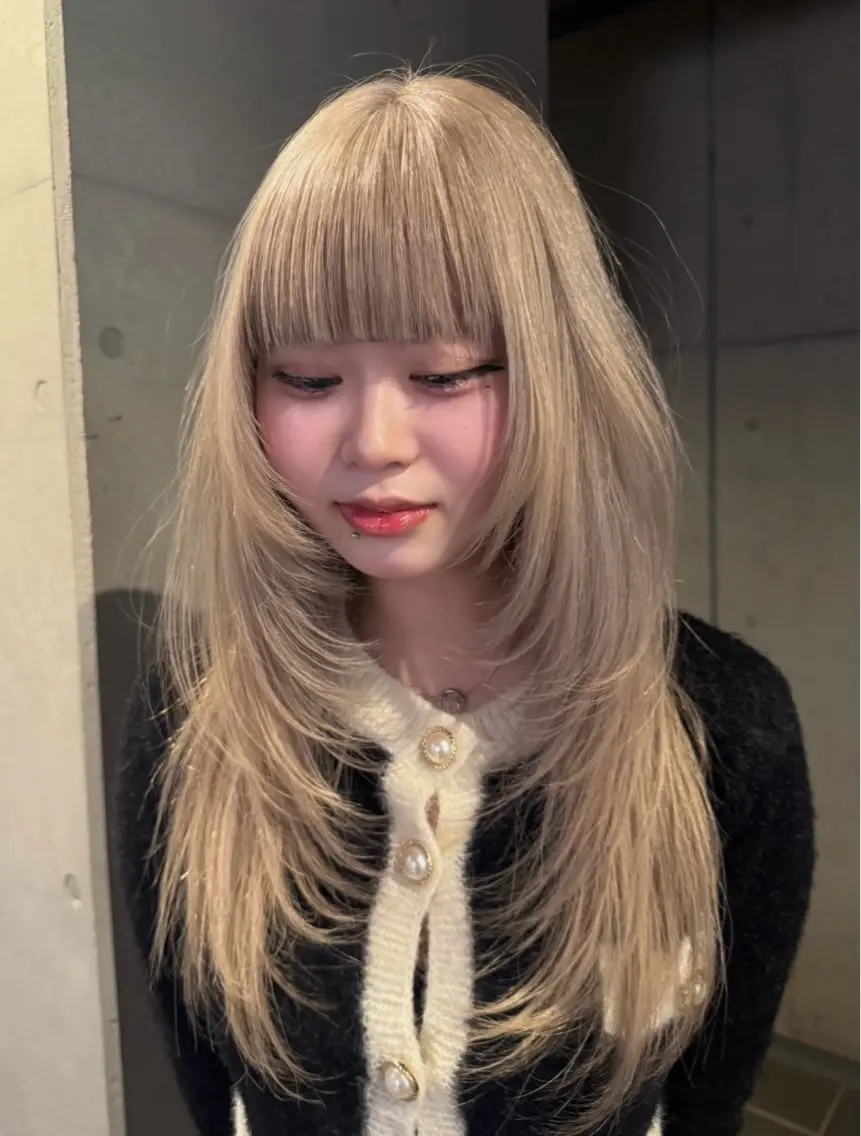 ✨色落ちも綺麗✨ダブルカラー×韓国レイヤー×TRの写真