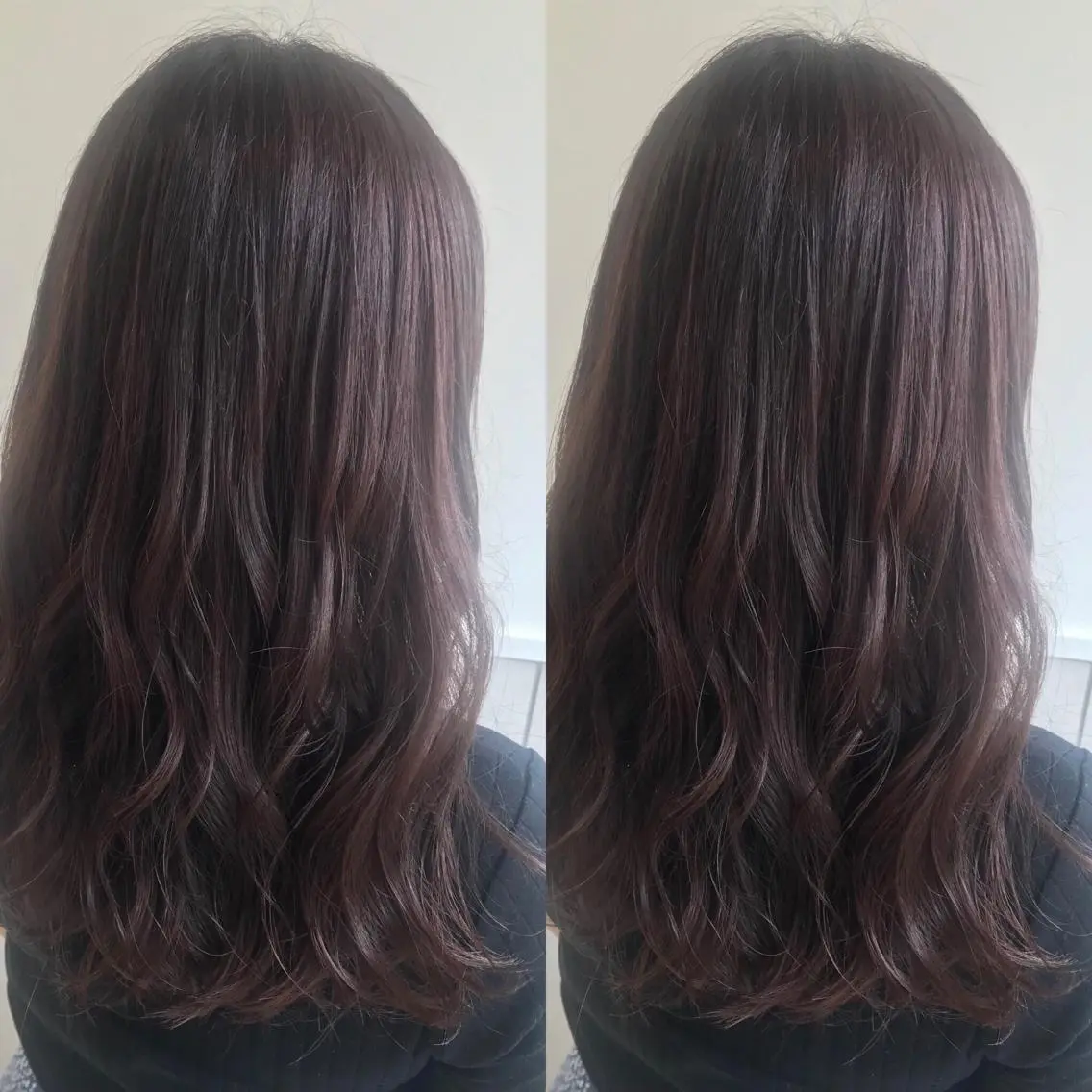 セミロング カラー カット ヘアカラー トリートメント 小栗 麻衣のヘアスタイル