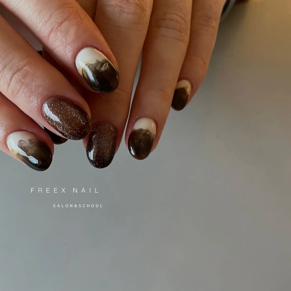 ネイル ハンドネイル ハンドケア freex nail /ニュアンス/個性派のネイルデザイン