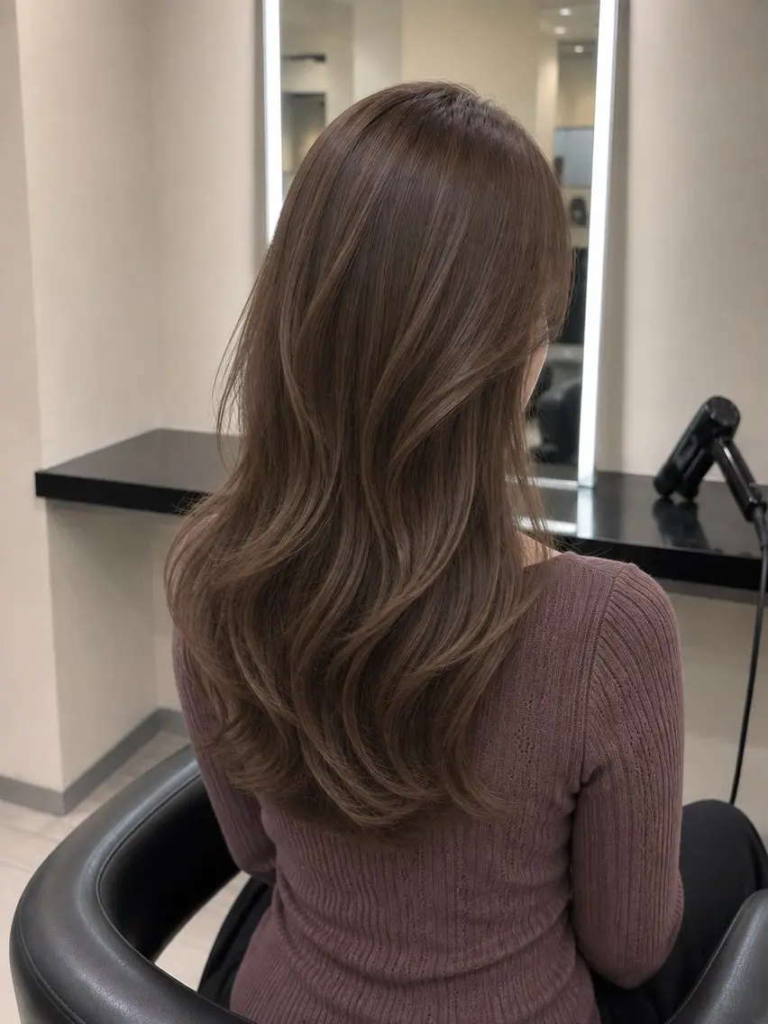 ミディアム カラー ブラウンカラー トリートメント 🌈ウルトワ水素 髪質改善naru🌈のヘアスタイル