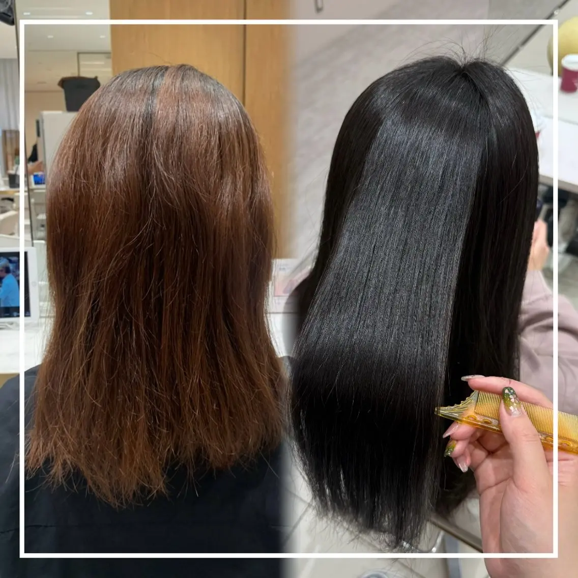 ロング カラー 内田 志乃のヘアスタイル