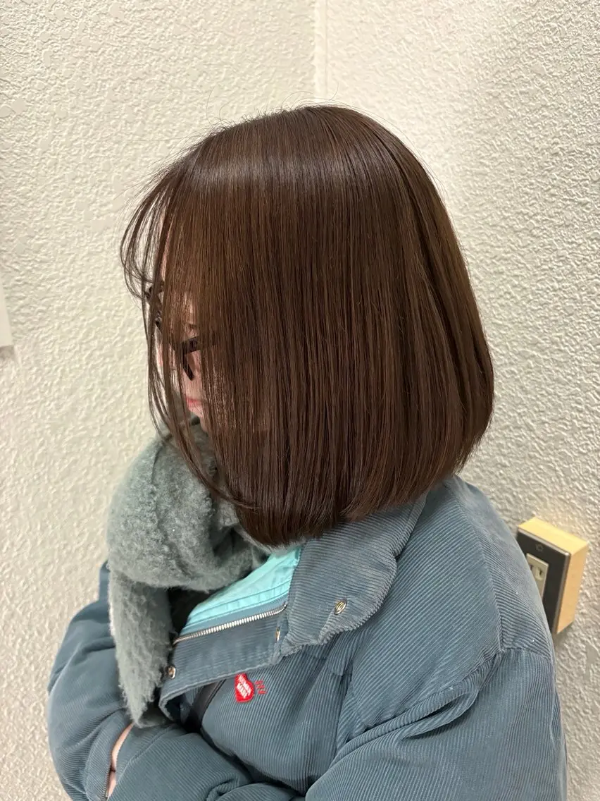 ミディアム カラー ブラウンカラー チョコレートブラウン ヘアカラー トリートメント 垢抜けメンズカット/ 毛流れパーマ/ユウトのヘアスタイル