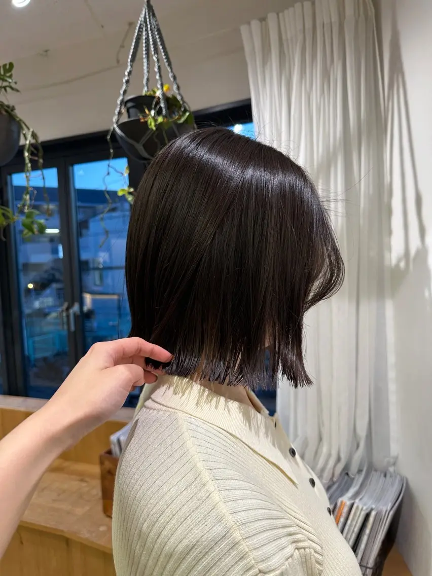 ショート カット トリートメント 切りっぱなし/髪質 改善矯正/さやか🫧のヘアスタイル