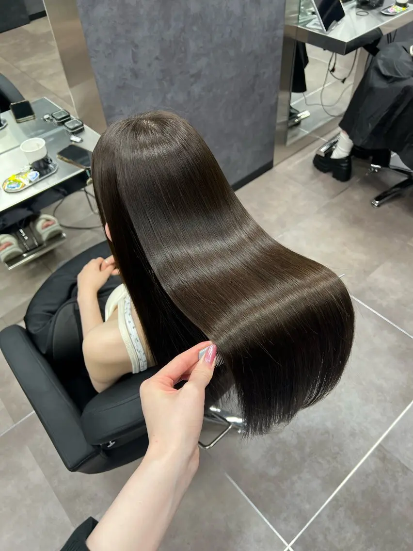 ロング カラー カット ヘアカラー トリートメント 🩶髪質改善/新宿 /saaya🩶のヘアスタイル