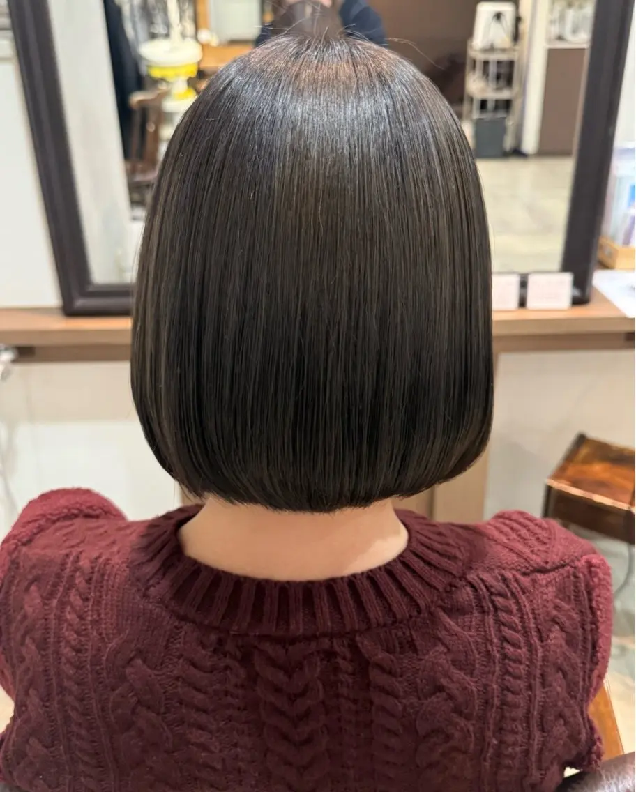 ショート ヘアカラー トリートメント 木場 麗咲のヘアスタイル