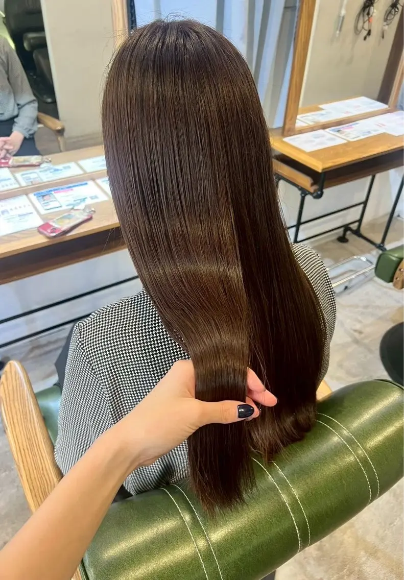 ロング 縮毛矯正 脇田 志穂のヘアスタイル