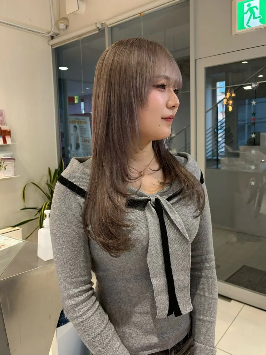 ロング カラー カット 浅野 匠のヘアスタイル