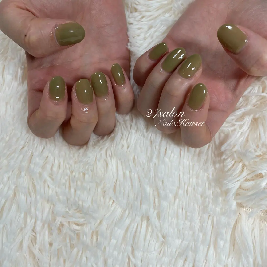 ネイル ピスタチオネイル 春ネイル 27salon yuinaのネイルデザイン