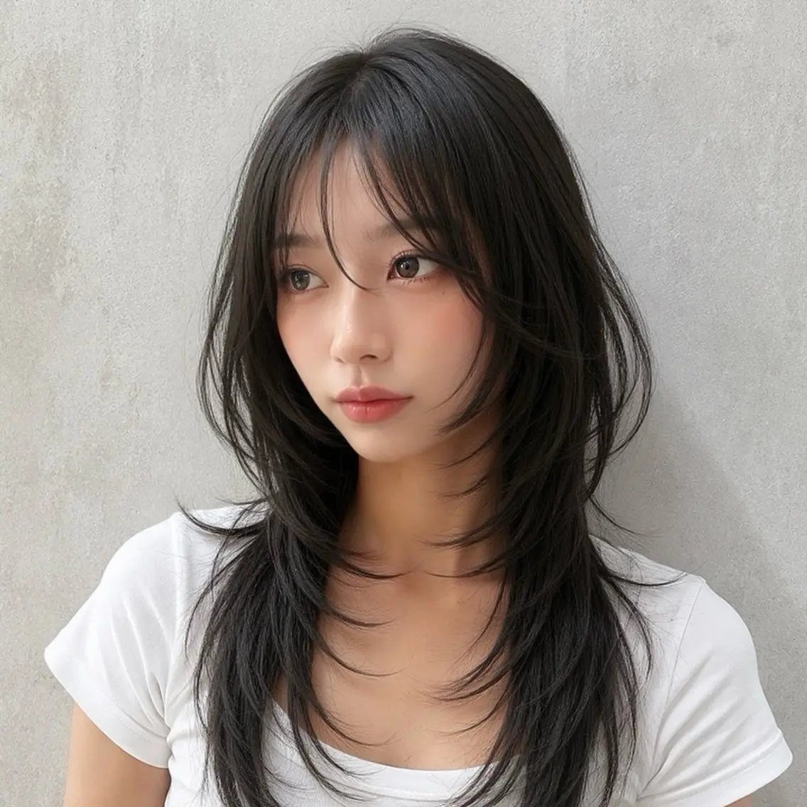 ロング カット ヘアカラー トリートメント ウルフカット/ レイヤー/大石晴也のヘアスタイル