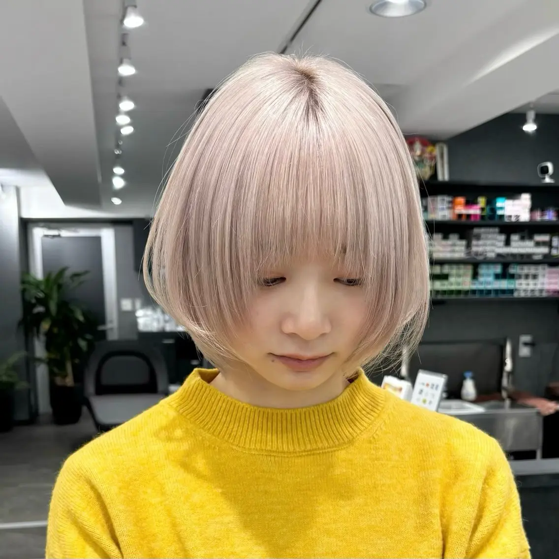 カラー ベージュカラー ホワイトベージュ カットモデル募集中 tsuki🌙のヘアスタイル
