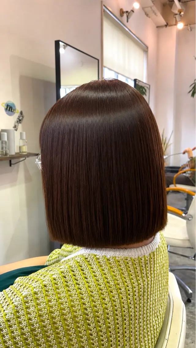 パーマ ストレートパーマ カット 縮毛矯正 🫧うる艶ナチュラル Ayana🫧のヘアスタイル