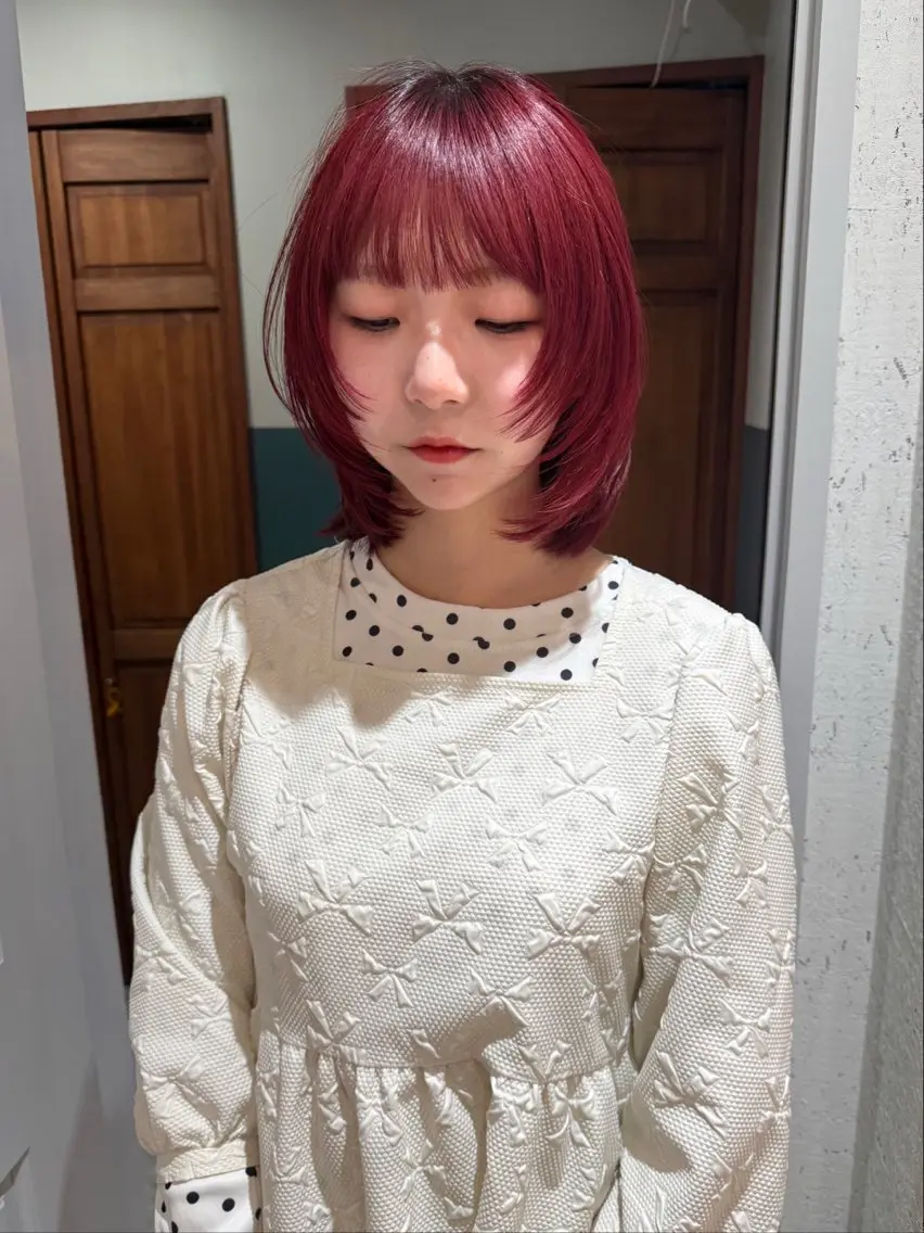 ミディアム カラー ブリーチ カット ヘアカラー トリートメント mai / linoah˚✧のヘアスタイル