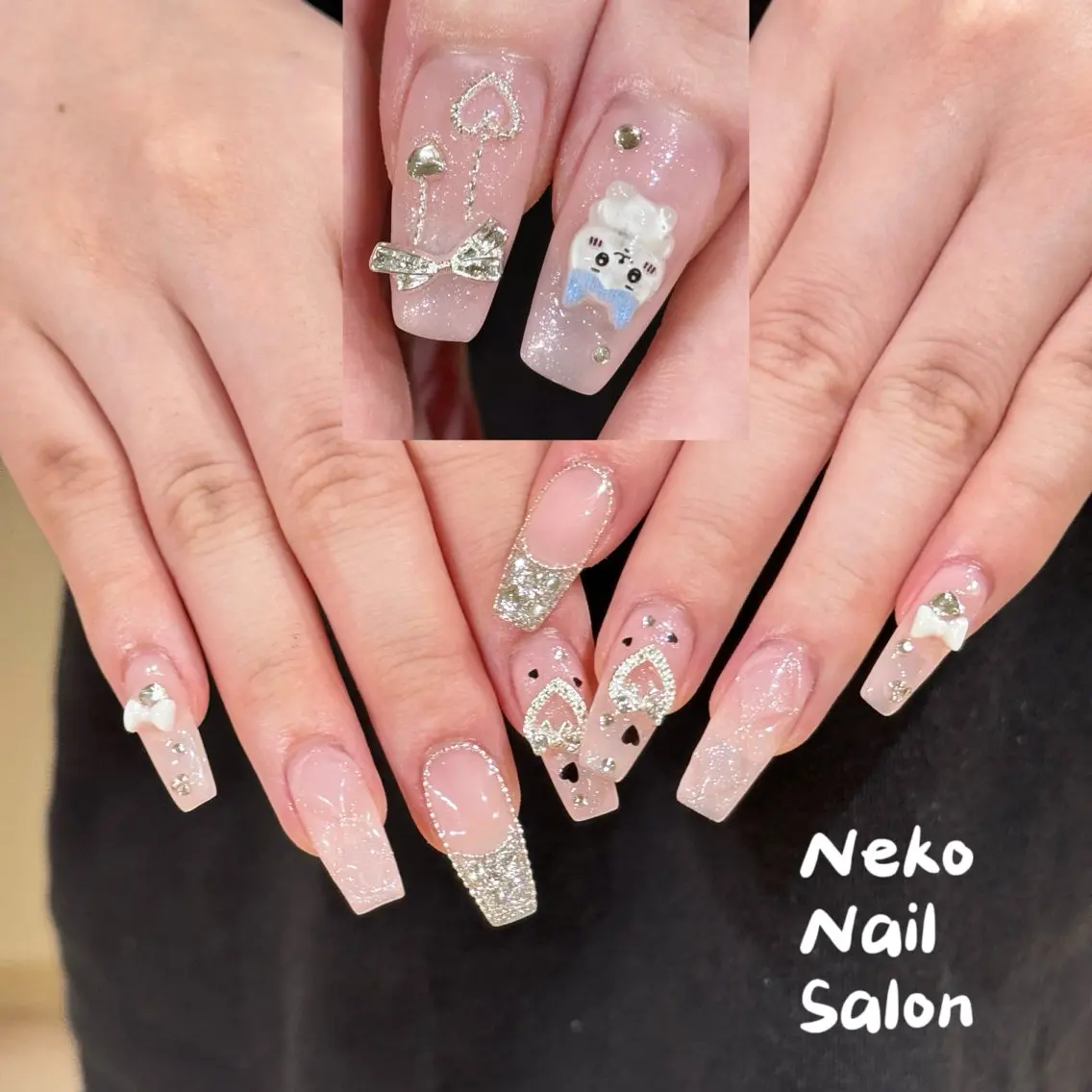 ネイル ガーリー 韓国ネイル neko nailのネイルデザイン