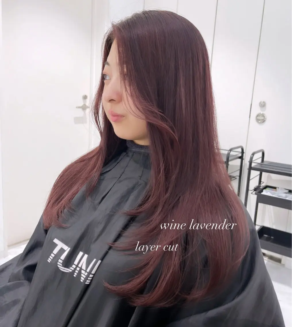 ロング カラー ヘアアレンジ カット ヘアカラー トリートメント ヘアセット 𝘳𝘺𝘰𝘬𝘢 髪質改善/ブリーチのヘアスタイル