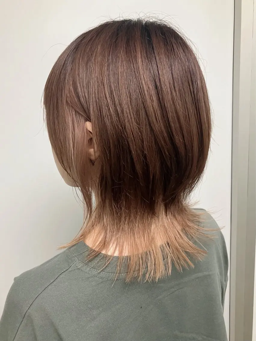 ショート ショートボブ ボブ レイヤーカット 似合わせカット ショートヘア fumika推しカラ ー/デザインカラーのヘアスタイル