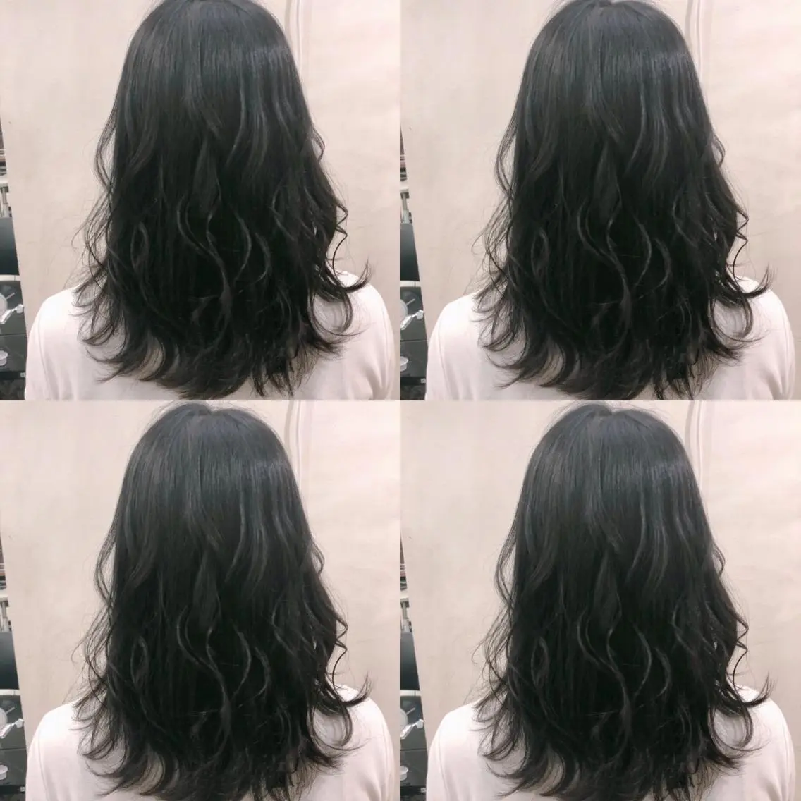 セミロング カラー 黒髪 ナチュラルブラック 🌷MAYU 🌷のヘアスタイル