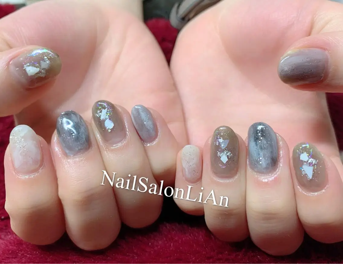 ネイル 持ち込み ハンドネイル NailSalon LiAnのネイルデザイン