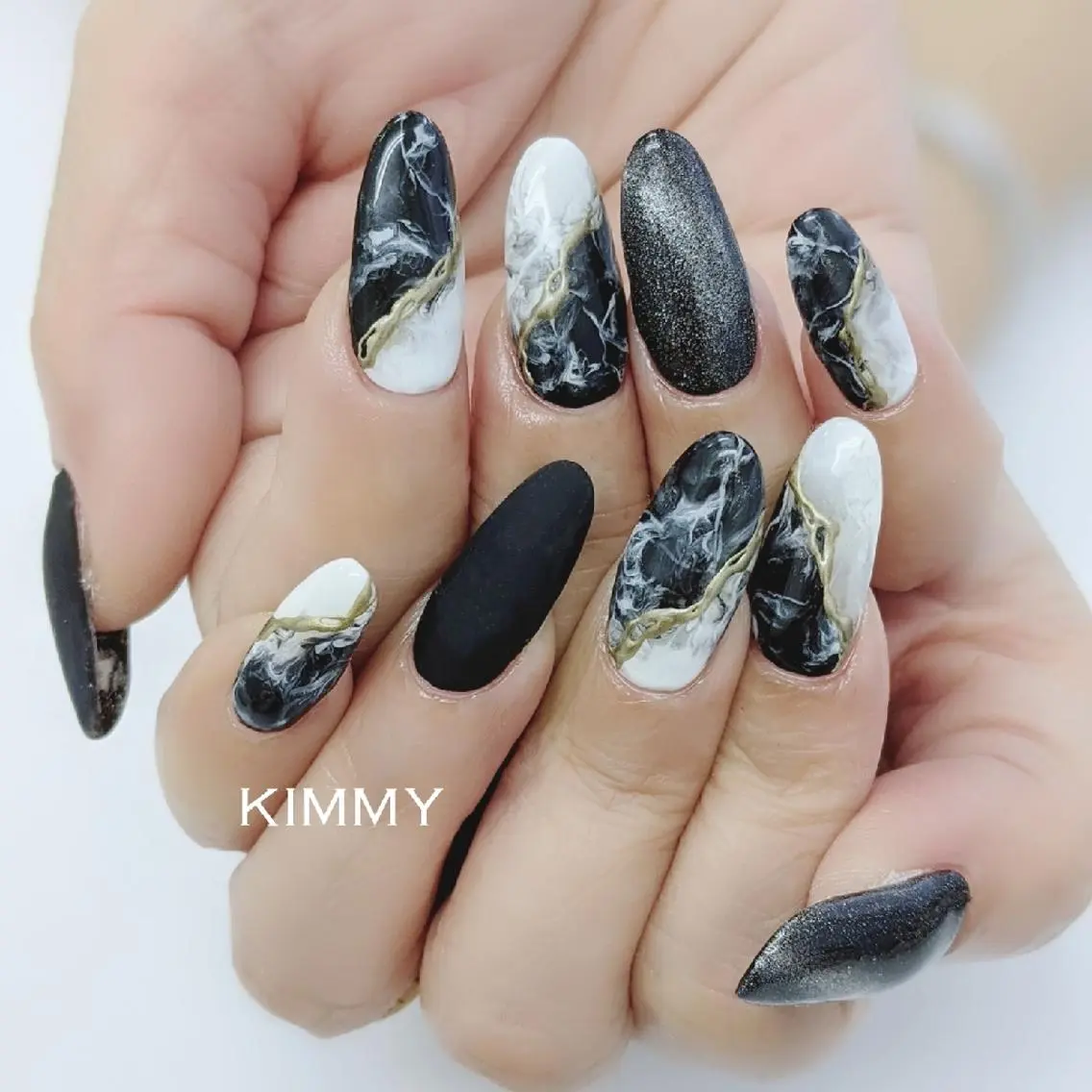 ネイル 長さ出し ハンドネイル kimmy nailsのネイルデザイン