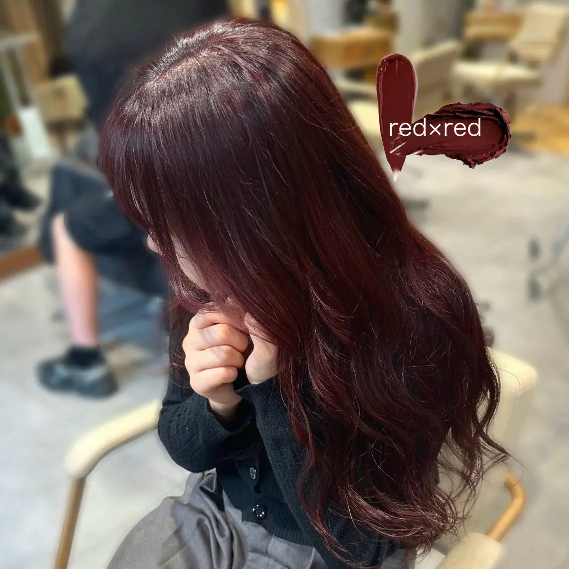ロング 小林 夢羽のヘアスタイル