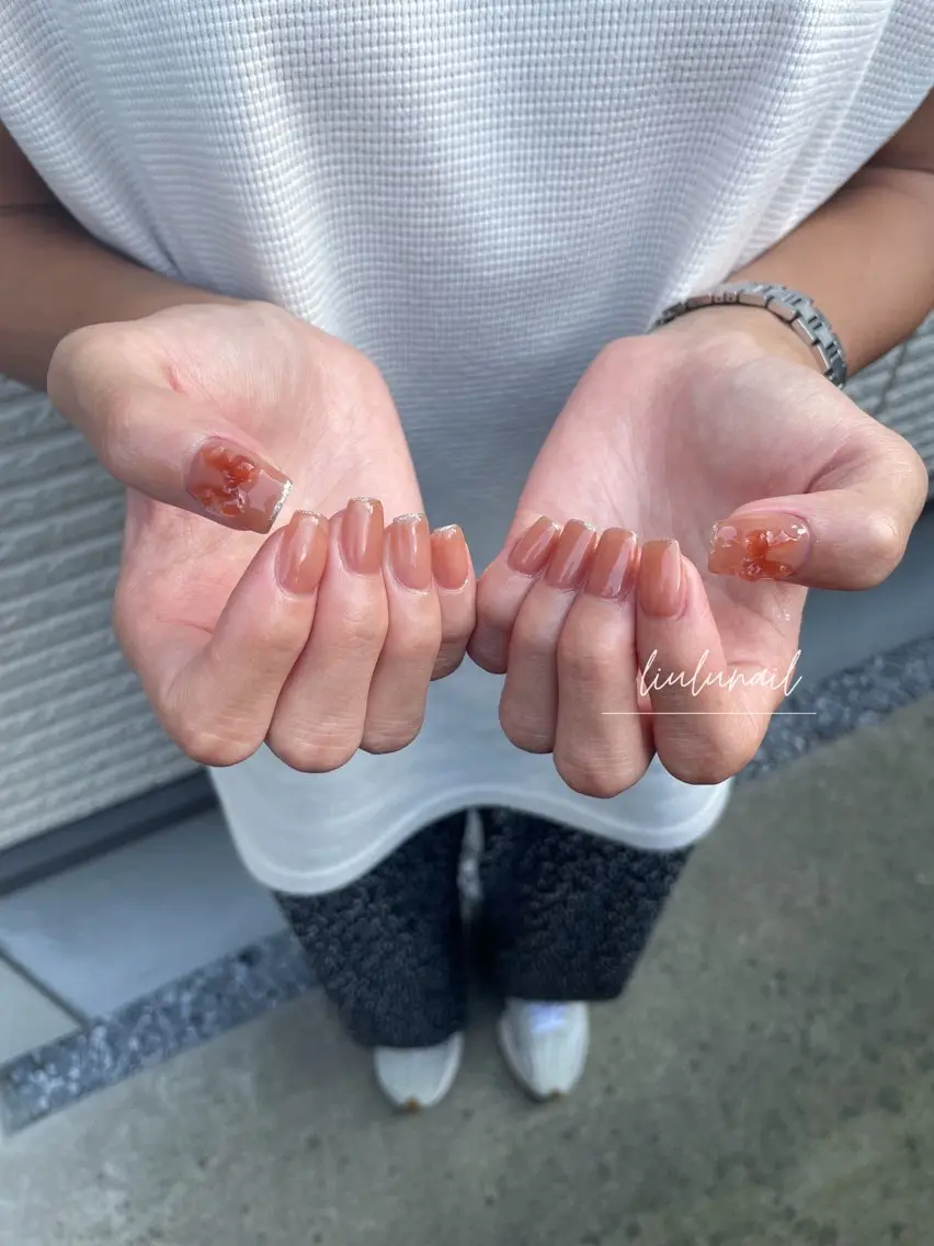 ネイル シンプルネイル liulu nailのネイルデザイン
