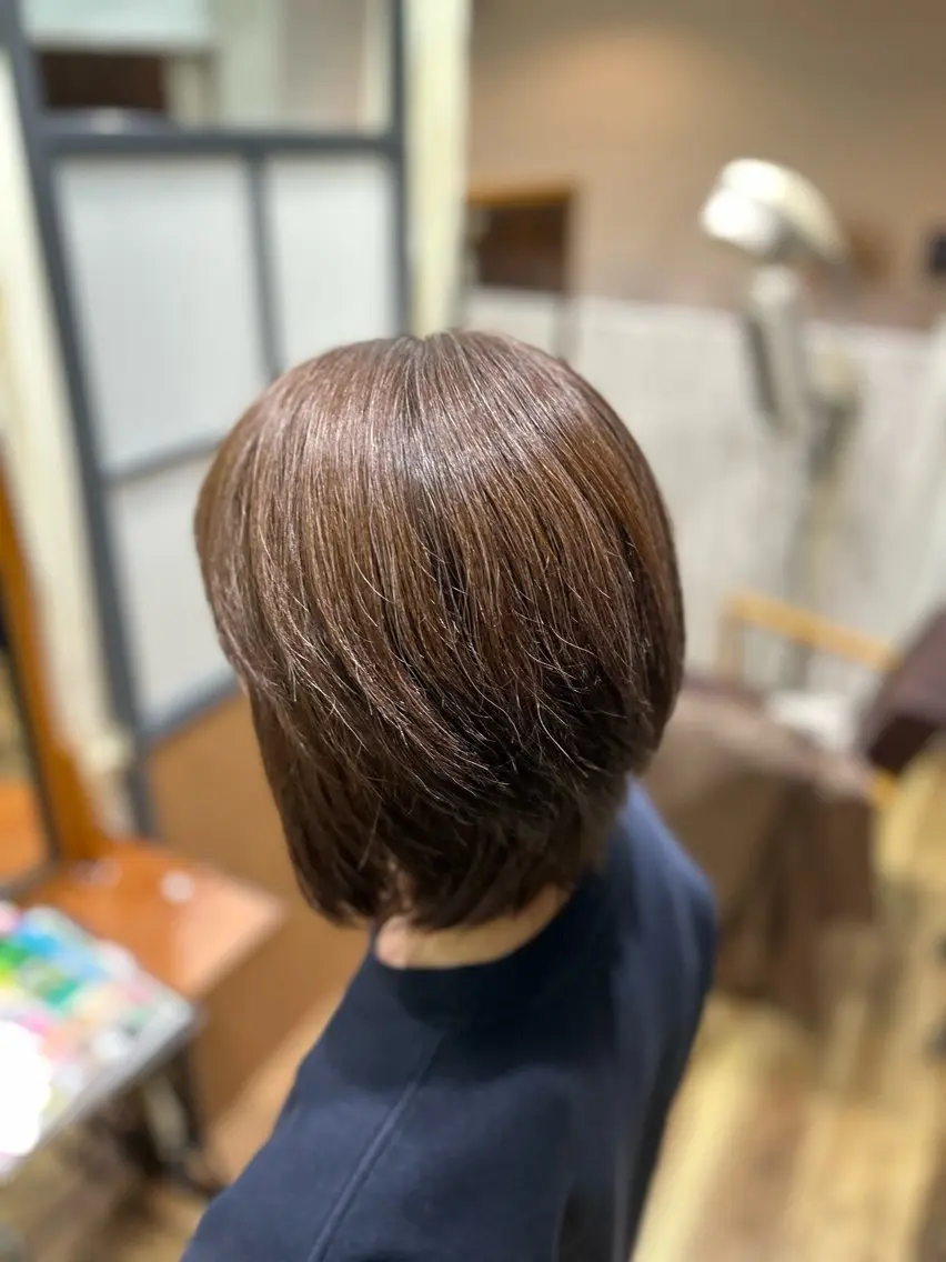 白髪ぼかしカラーの写真