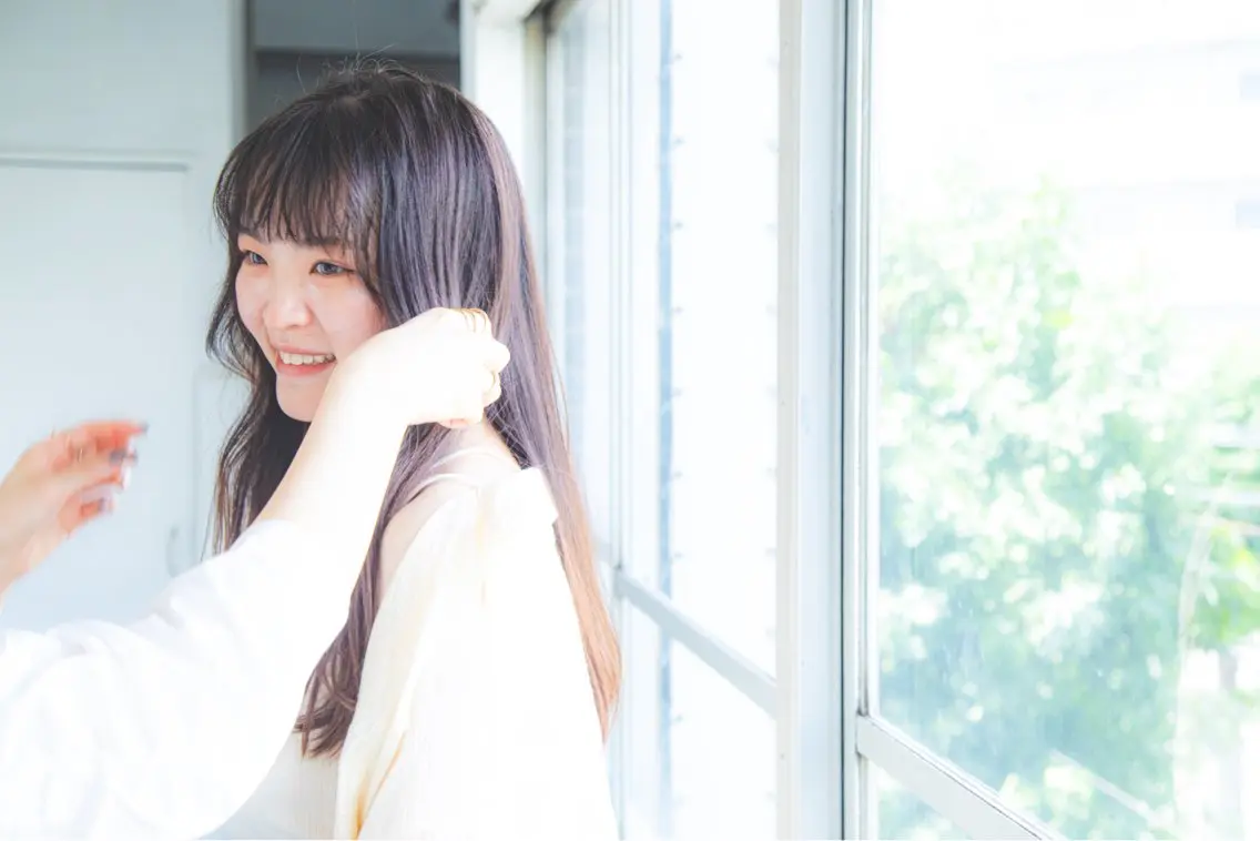 ふわっと抜け感🫧 ブラウンベージュ🤎のヘアスタイル