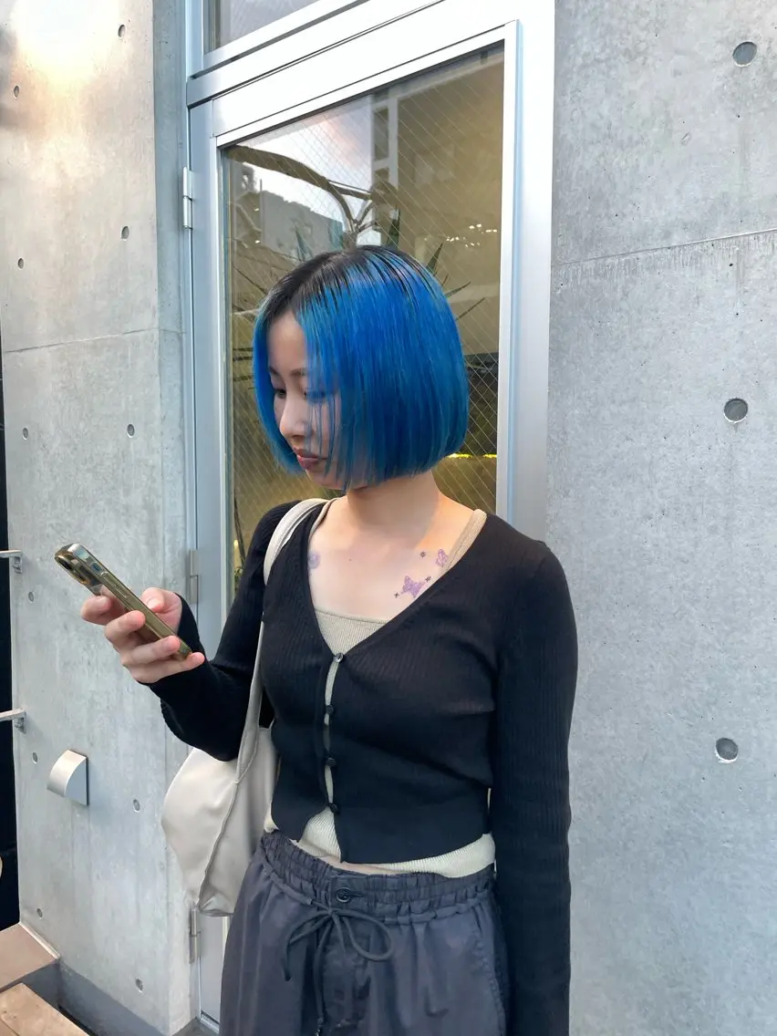 ミディアム カット 佐伯 和佳のヘアスタイル