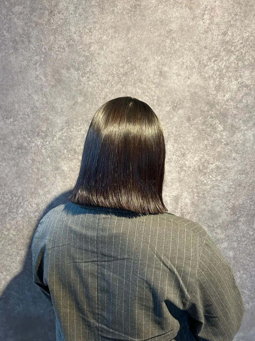 ミディアム カット 縮毛矯正 トリートメント レディース特化/ 前橋/よしかわあんみのヘアスタイル