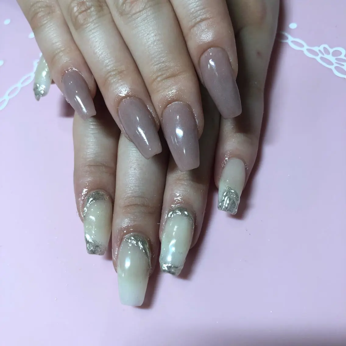 ミディアム ネイル アートネイル ハンドネイル 《LB》ラブリエ Nail&eyeのマツエク・マツパデザイン