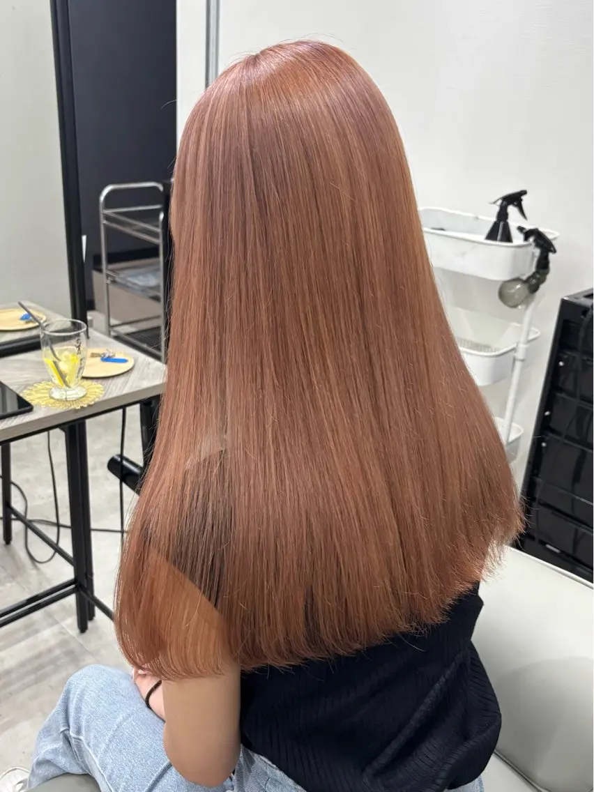 セミロング カラー カット ヘアカラー トリートメント 透明感カラー/髪質改 善/烏丸御池/寿々乃のヘアスタイル