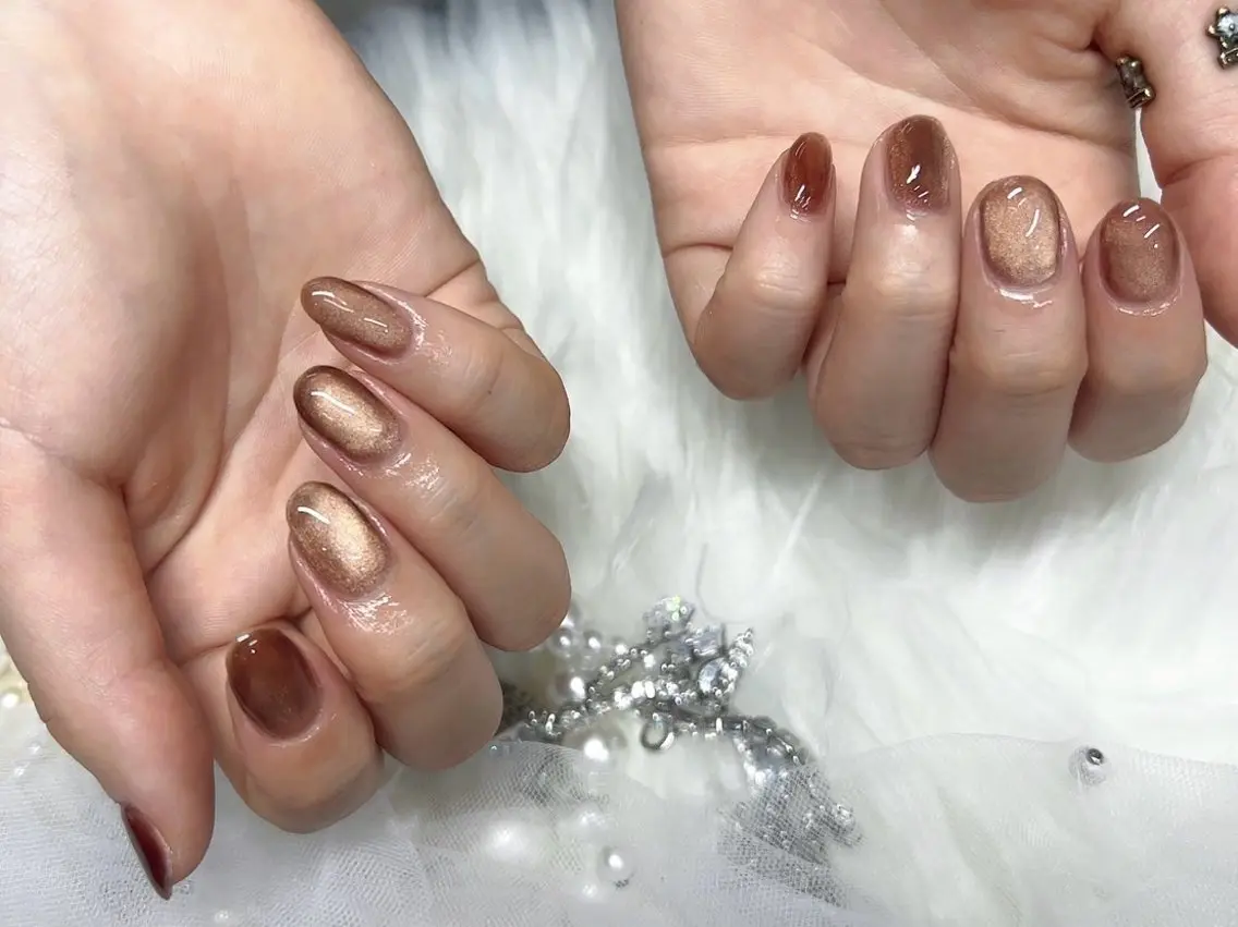 ネイル マグネットネイル ハンドネイル ハンドケア my nail plus野江内代のネイルデザイン