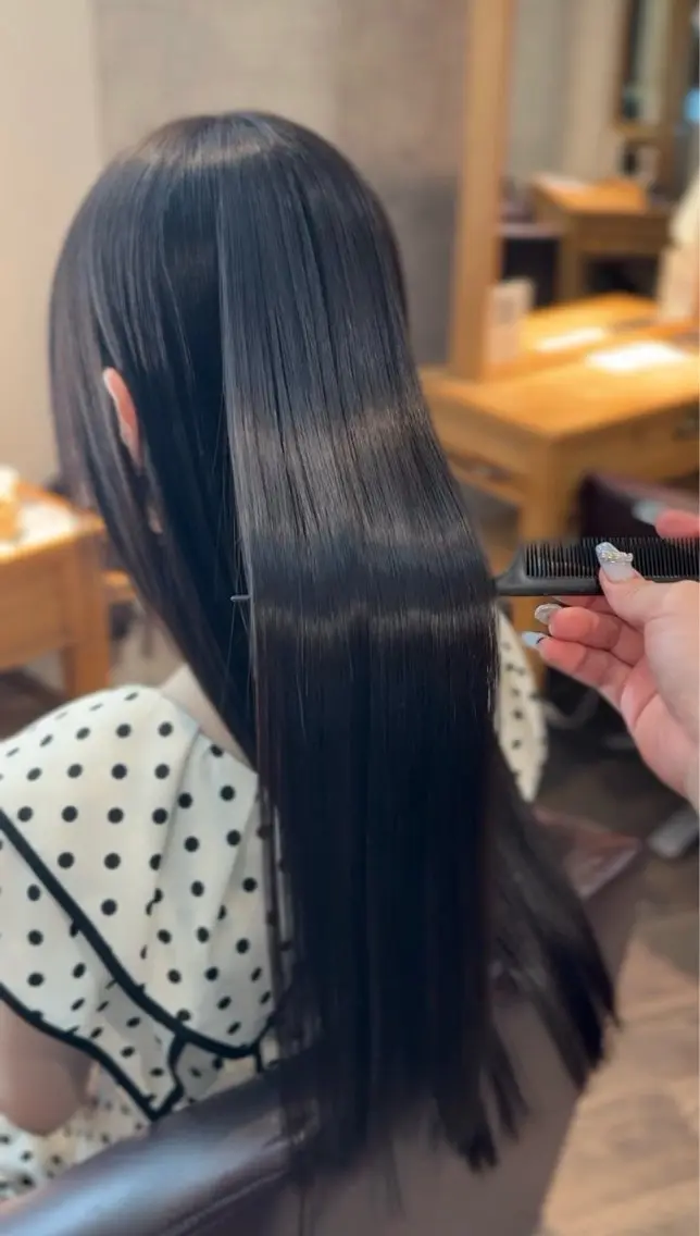 ロング カット 縮毛矯正 乃空/★縮毛矯正✩* /うる艶(.⩊<)☆のヘアスタイル