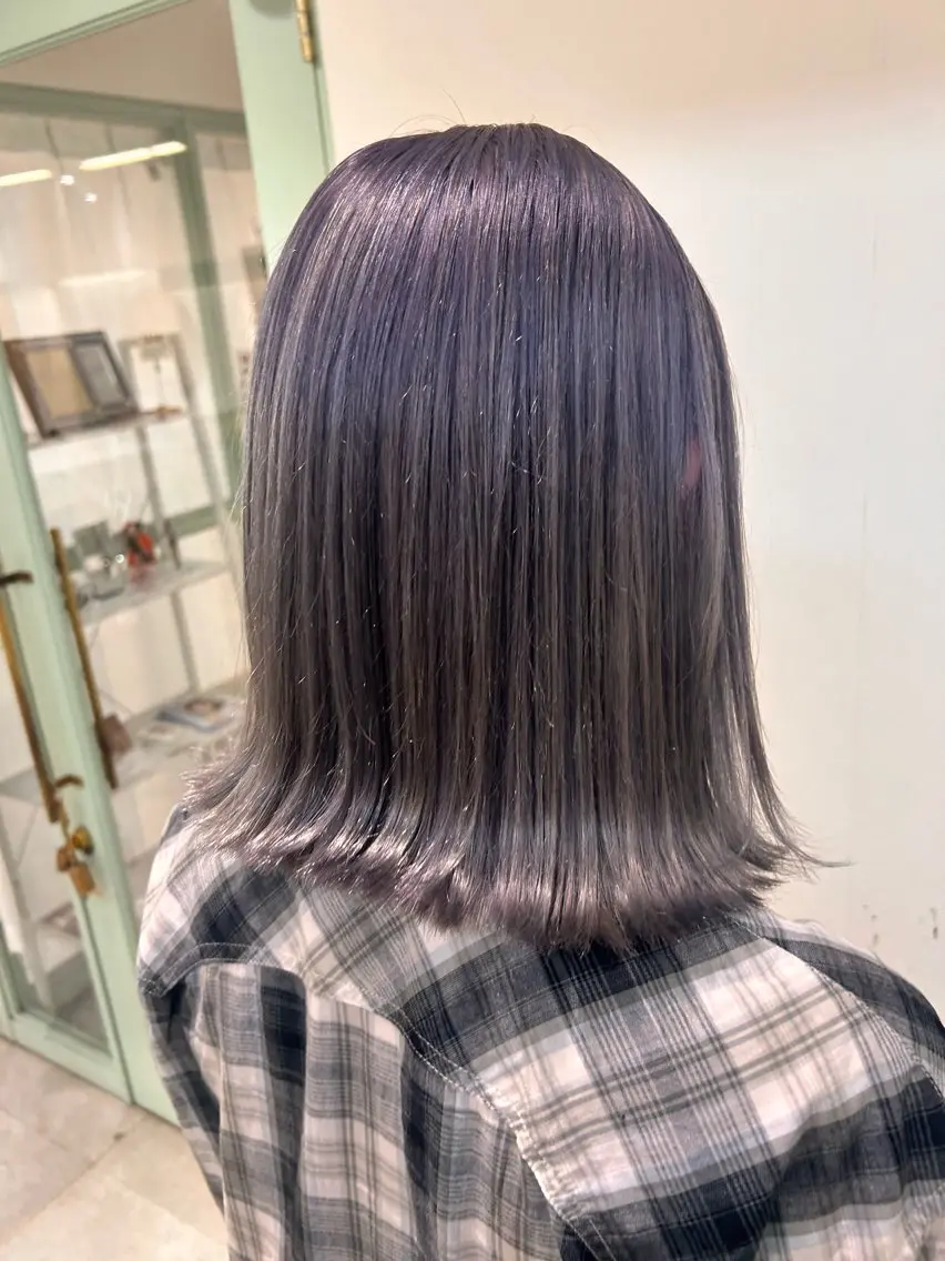 ミディアム カラー ブリーチ ヘアカラー トリートメント ひかり HAZELのヘアスタイル