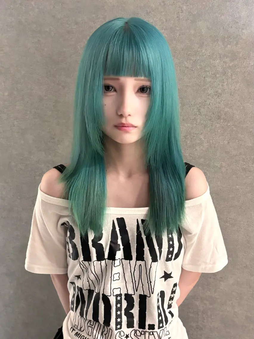 カラー ミント ヘアカラー トリートメント 名古屋/栄/ カラー/はるなのヘアスタイル