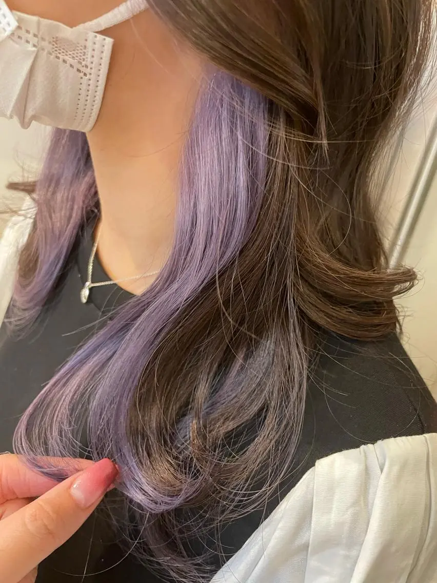 【💗イヤリングカラー💗】ブリーチ＋ダメージカットトリートメント＋フルカラー＋似合わせカットの写真